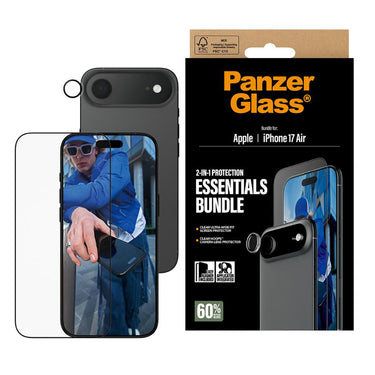 PanzerGlass 2-in-1 Bundle for UltraWide Fit + Hoops iPhone Air